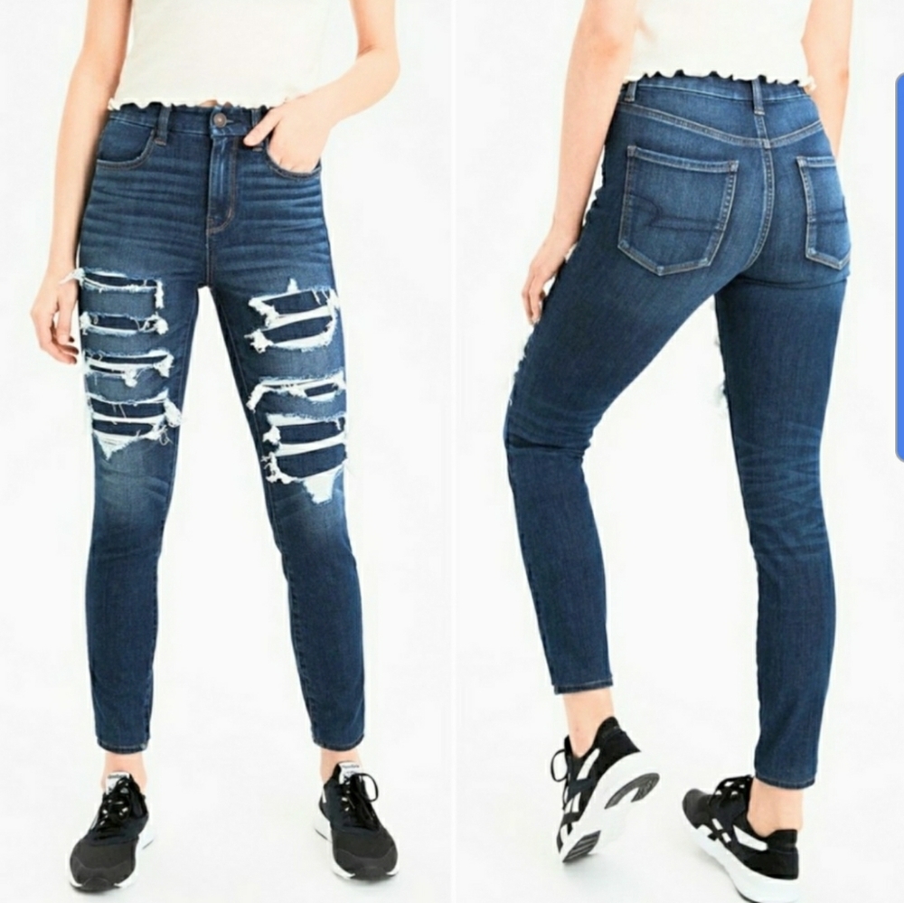 American Eagle Size 4 Short Hi Rise Jeggings